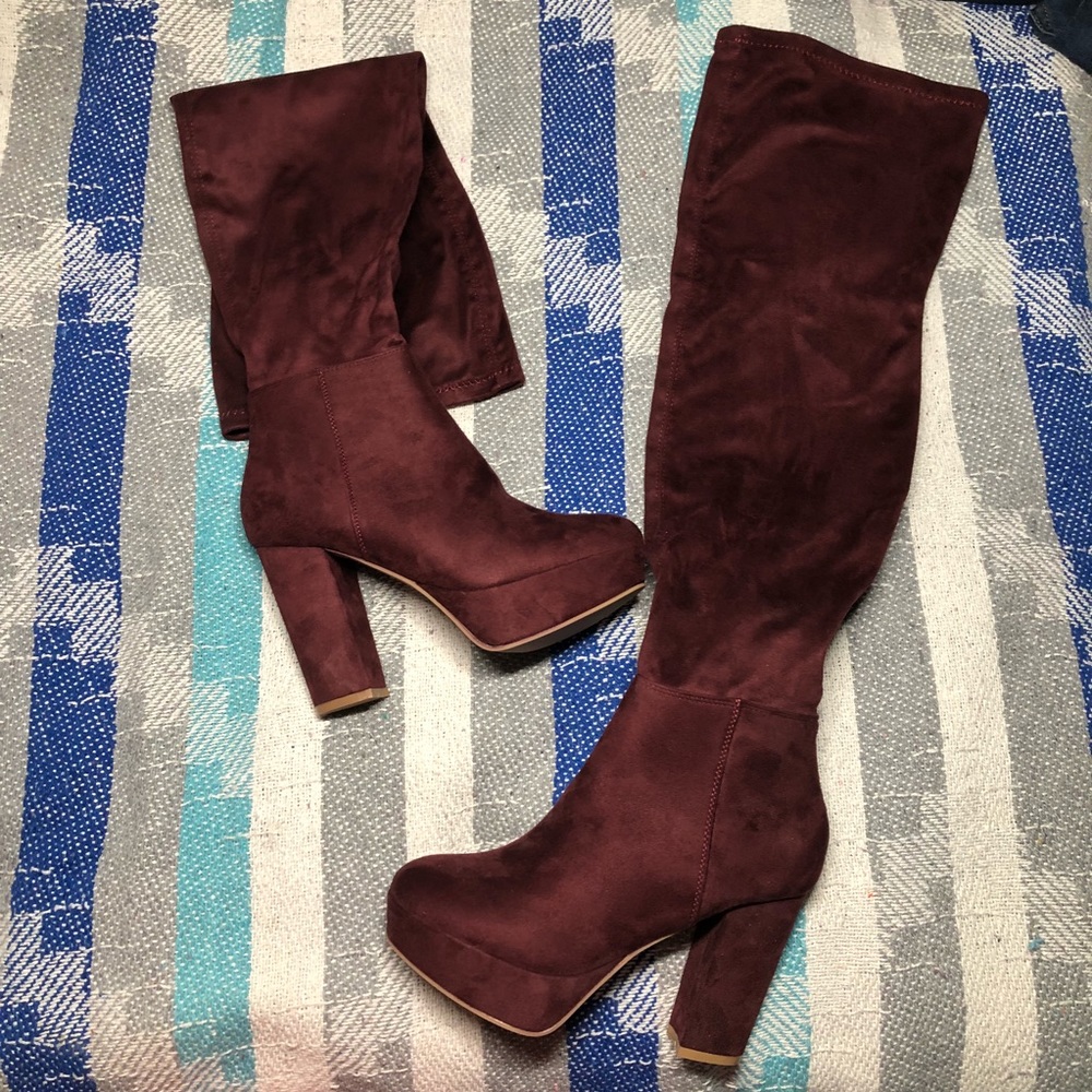 JustFab Thigh High Boots